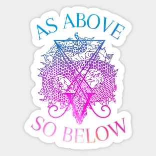 As Above, So Below Sticker